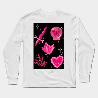 Pink collage Long Sleeve T-Shirt